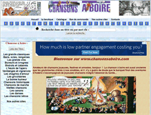 Tablet Screenshot of chansonsaboire.com